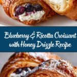 Blueberry & Ricotta Croissant with Honey Drizzle Recipe