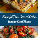 Pan-Seared Mediterranean Cod in Tomato Basil Sauce Recipe