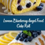Lemon Blueberry Angel Food Cake Roll Recipe
