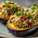 Healthy Quinoa-Stuffed Eggplant Recipe