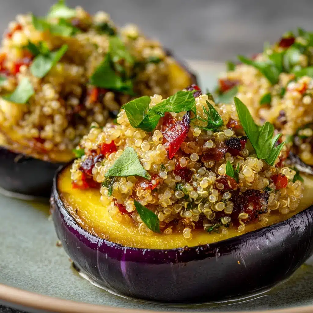 Healthy Quinoa-Stuffed Eggplant Recipe