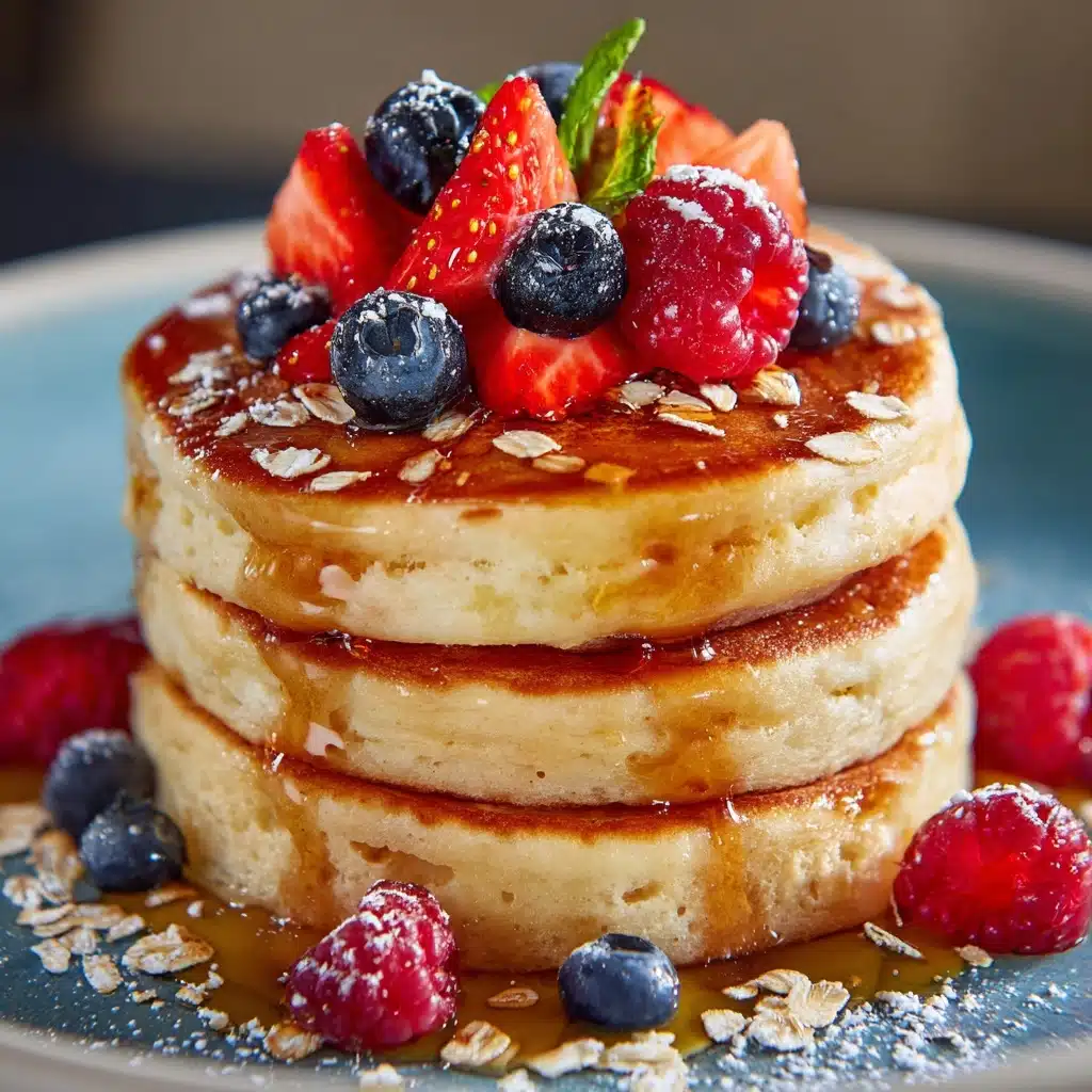 Easy 3-Ingredient Flourless Oat Pancakes Recipe - Recipe Image