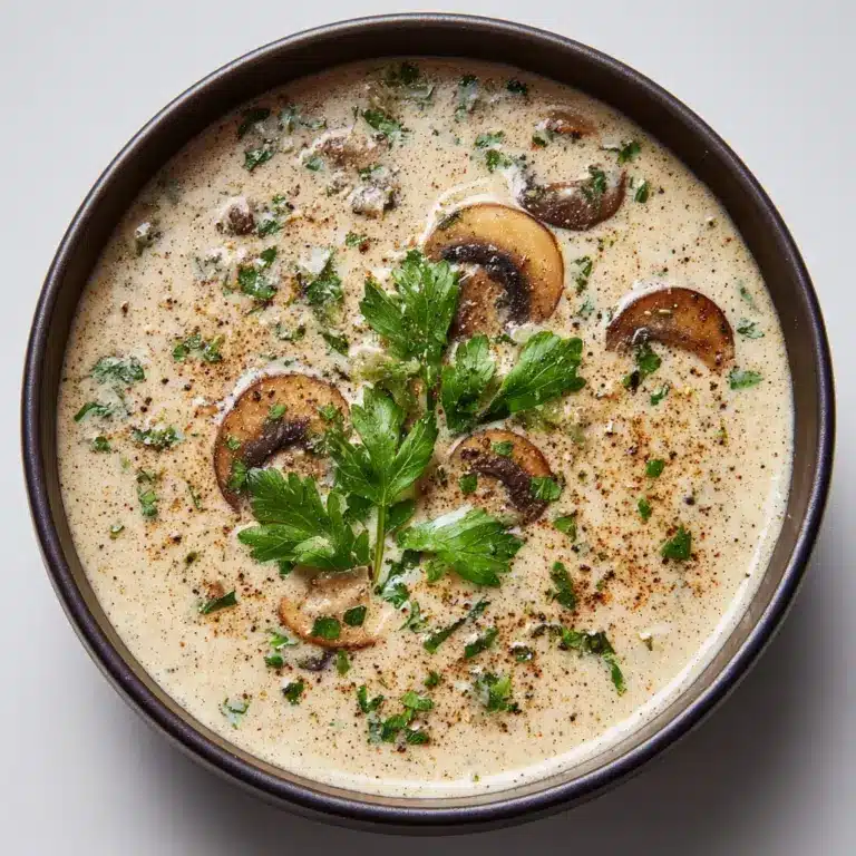 Decadent and Creamy Mushroom Soup Recipe