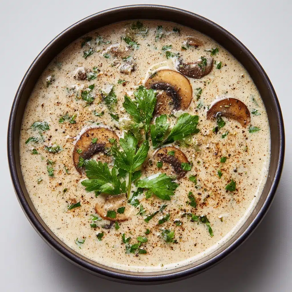 Decadent and Creamy Mushroom Soup Recipe - Recipe Image