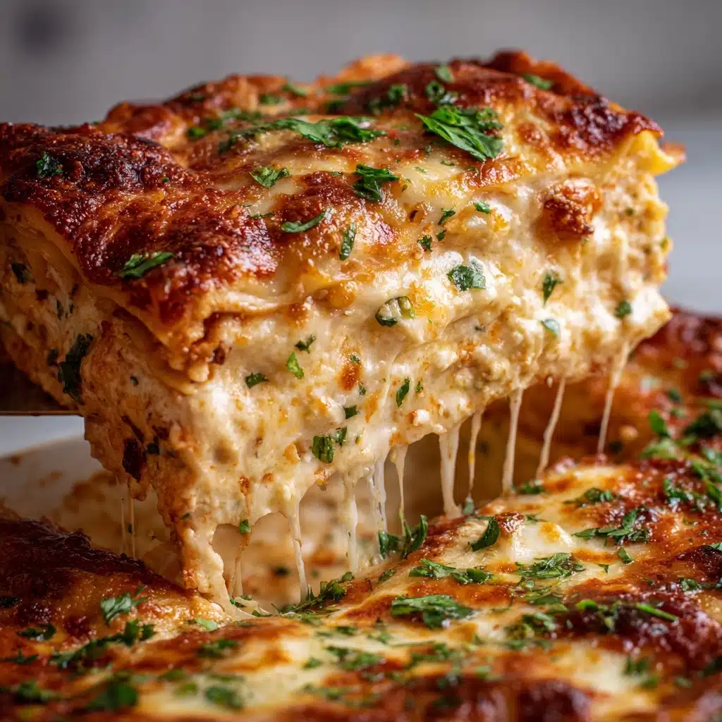 Garlic Chicken Lasagna Twirls Recipe