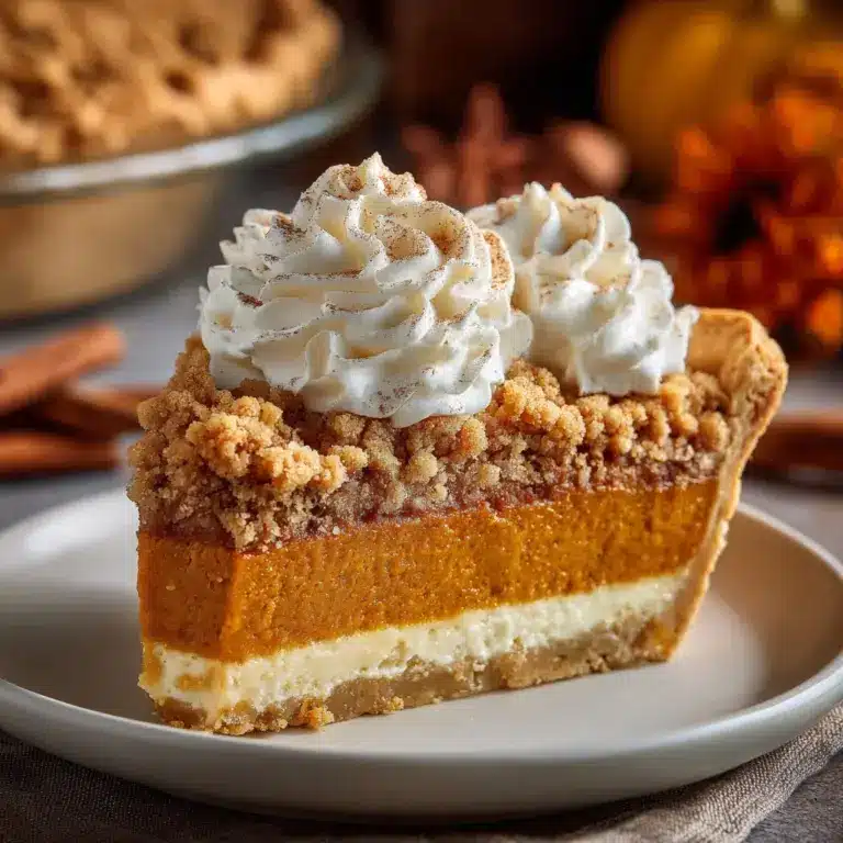 Apple Butter Pumpkin Pie with Streusel Topping Recipe