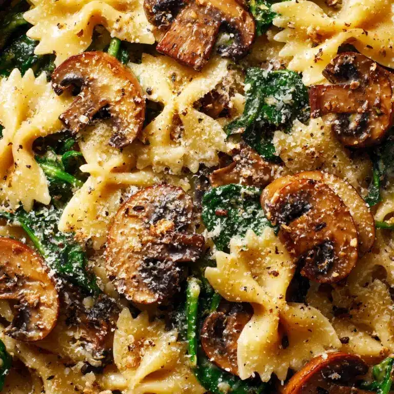 Parmesan Spinach Mushroom Pasta Skillet: An Amazing Ultimate Recipe
