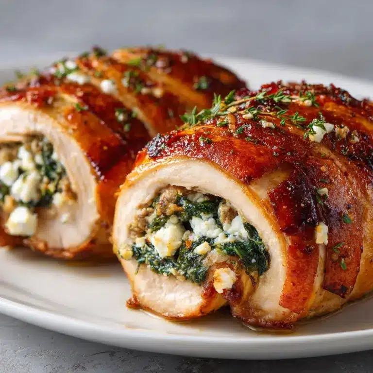 Spinach and Feta Chicken Rolls: A Flavorful Delight Recipe