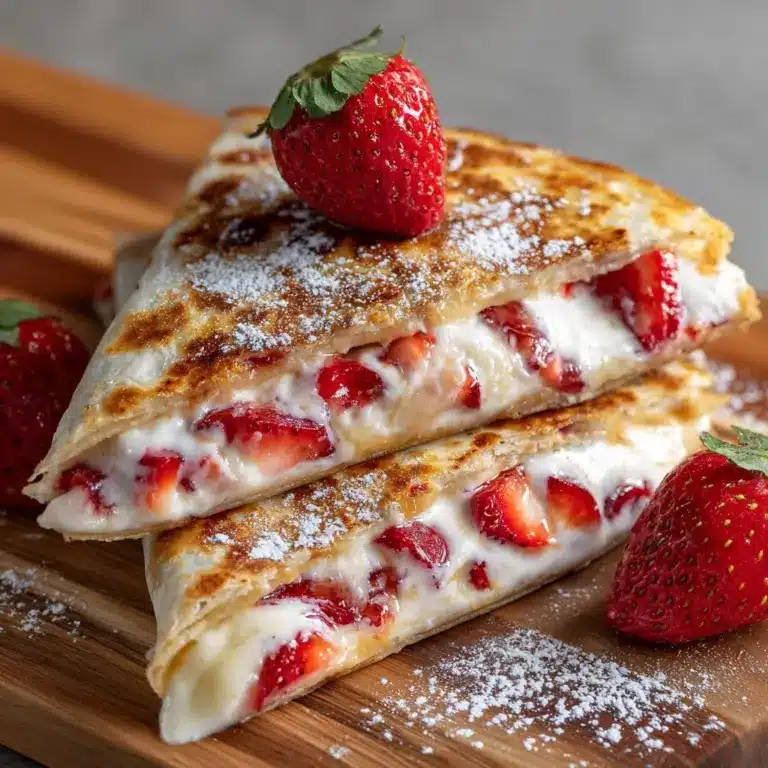 Strawberry Cheesecake Quesadilla Recipe