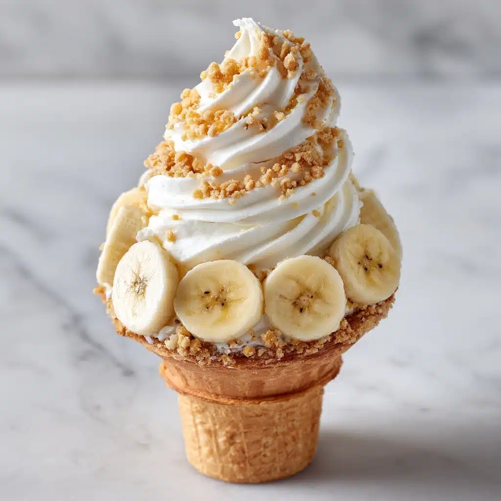 Banana Pudding Cheesecake Cones Recipe - Recipe Image
