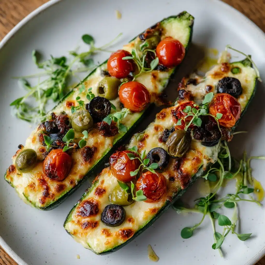 Mediterranean Stuffed Zucchini Recipe - Recipe Image