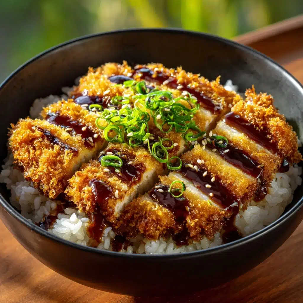 Delicious Japanese Katsu Bowls with Tonkatsu Sauce Recipe - Recipe Image