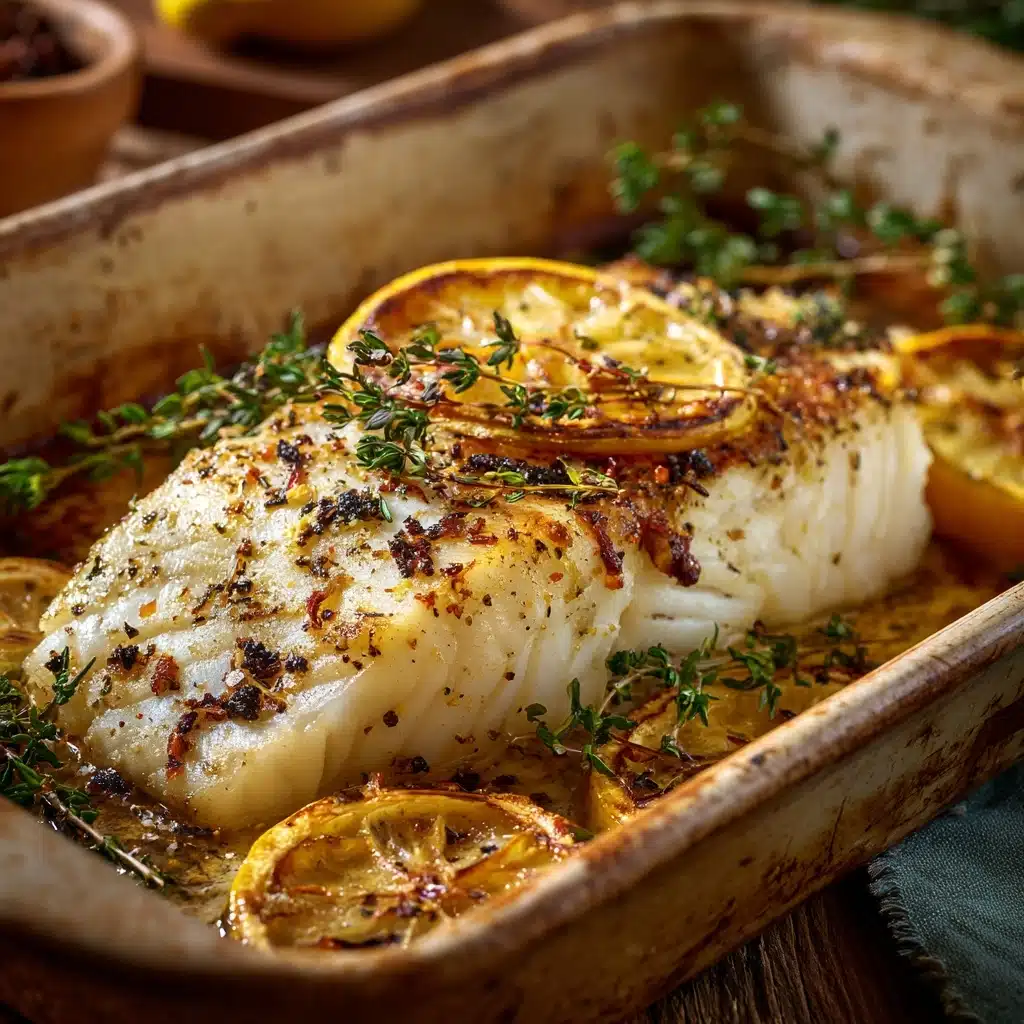 Mediterranean Herb and Lemon Baked Branzino Recipe - Recipe Image