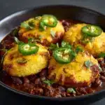 Chili and Jalapeño Cheddar Cornbread Minis Recipe