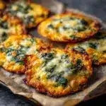 Spinach Dip Cheese Crisps Recipe