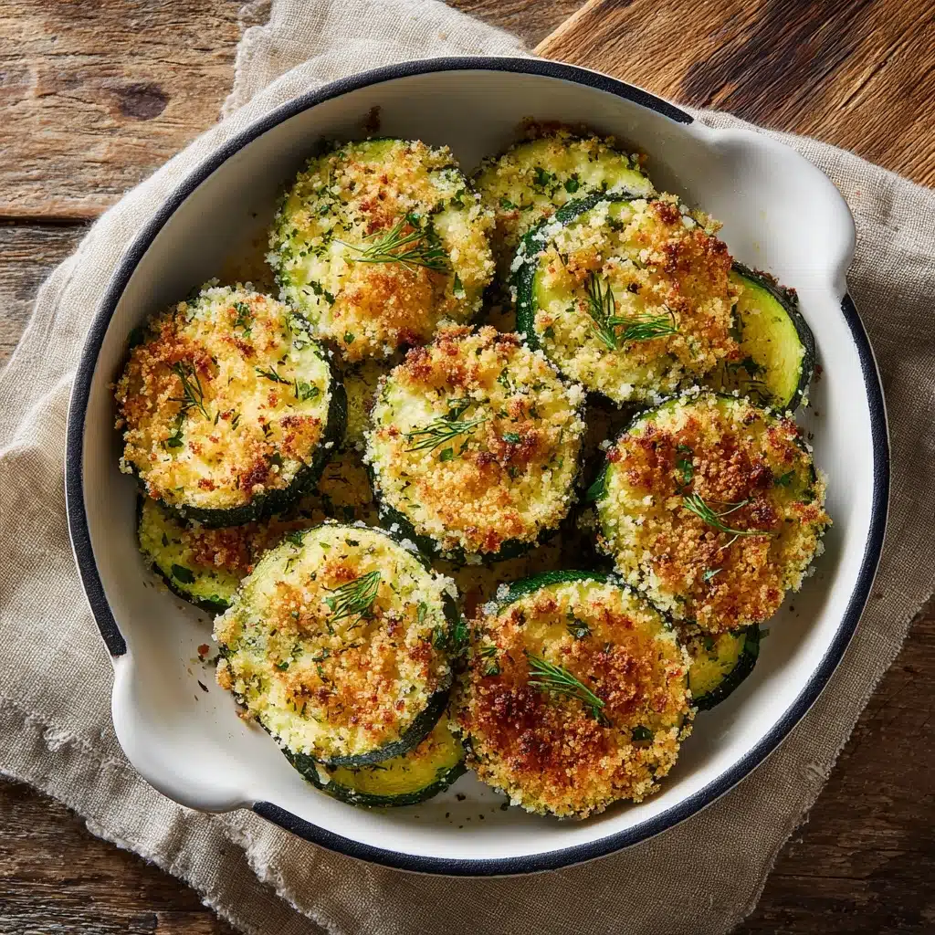 Baked Parmesan Zucchini Rounds Recipe - Recipe Image