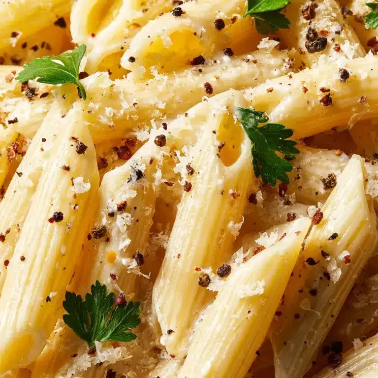 Creamy Garlic Penne Pasta Recipe