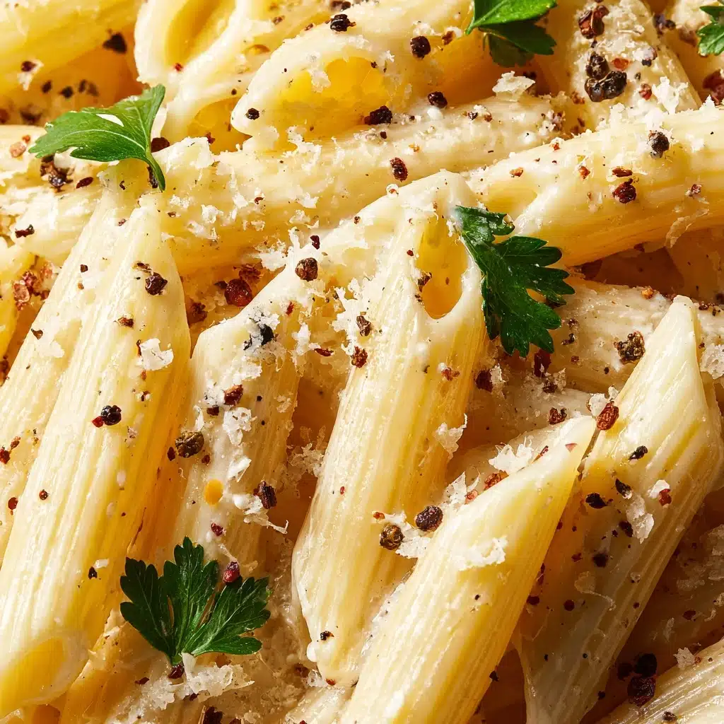 Creamy Garlic Penne Pasta Recipe - Recipe Image