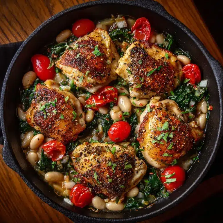 Herbed Chicken with Cannellini Beans Recipe