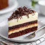 White German Chocolate Cake with a Cheesecake Center Recipe