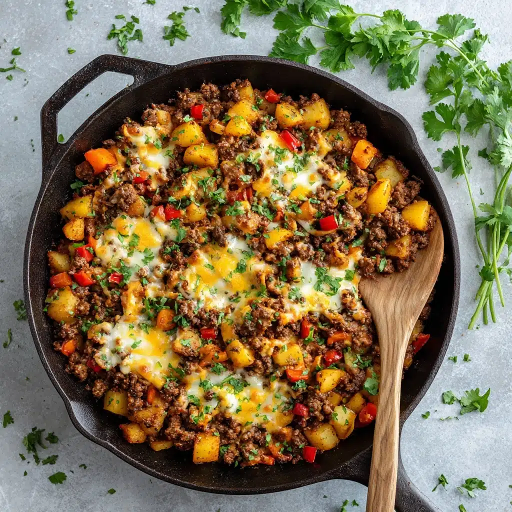 Mexican Ground Beef and Potato Skillet Recipe - Recipe Image