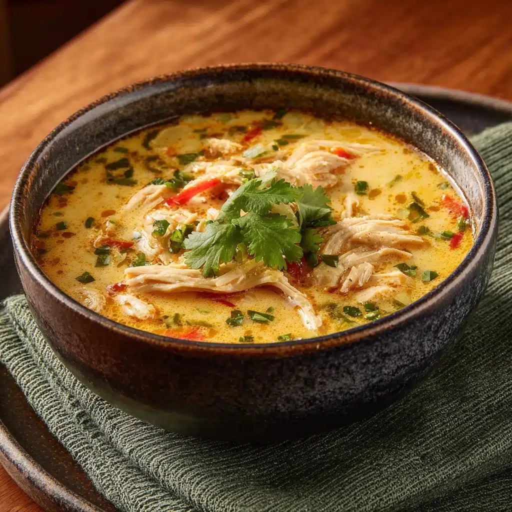Rich and Flavorful Coconut Cilantro Chicken Soup Recipe - Recipe Image