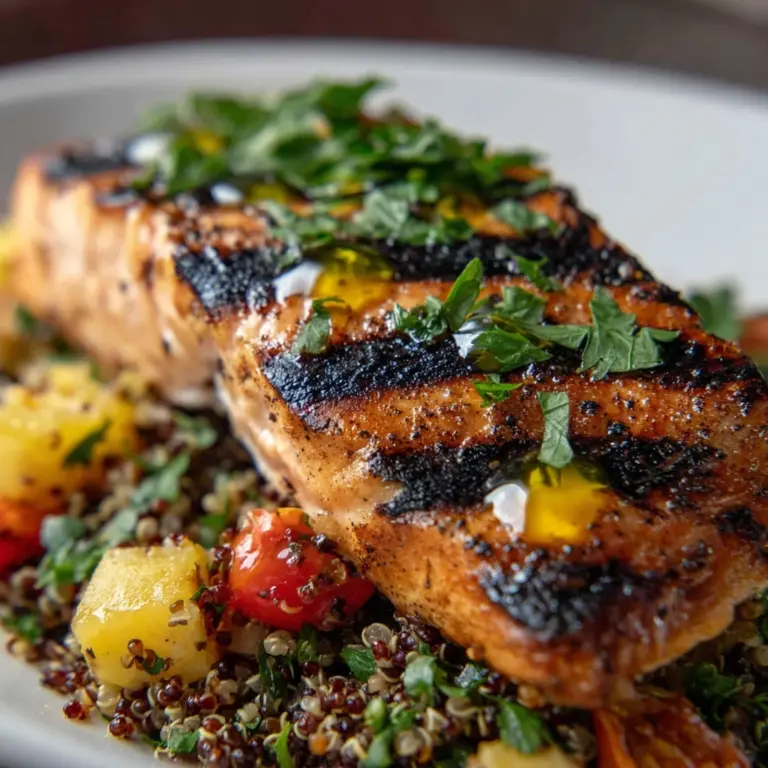 Grilled Salmon with Quinoa Salad Recipe