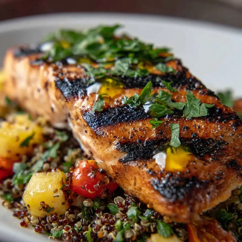 Grilled Salmon with Quinoa Salad Recipe - Recipe Image
