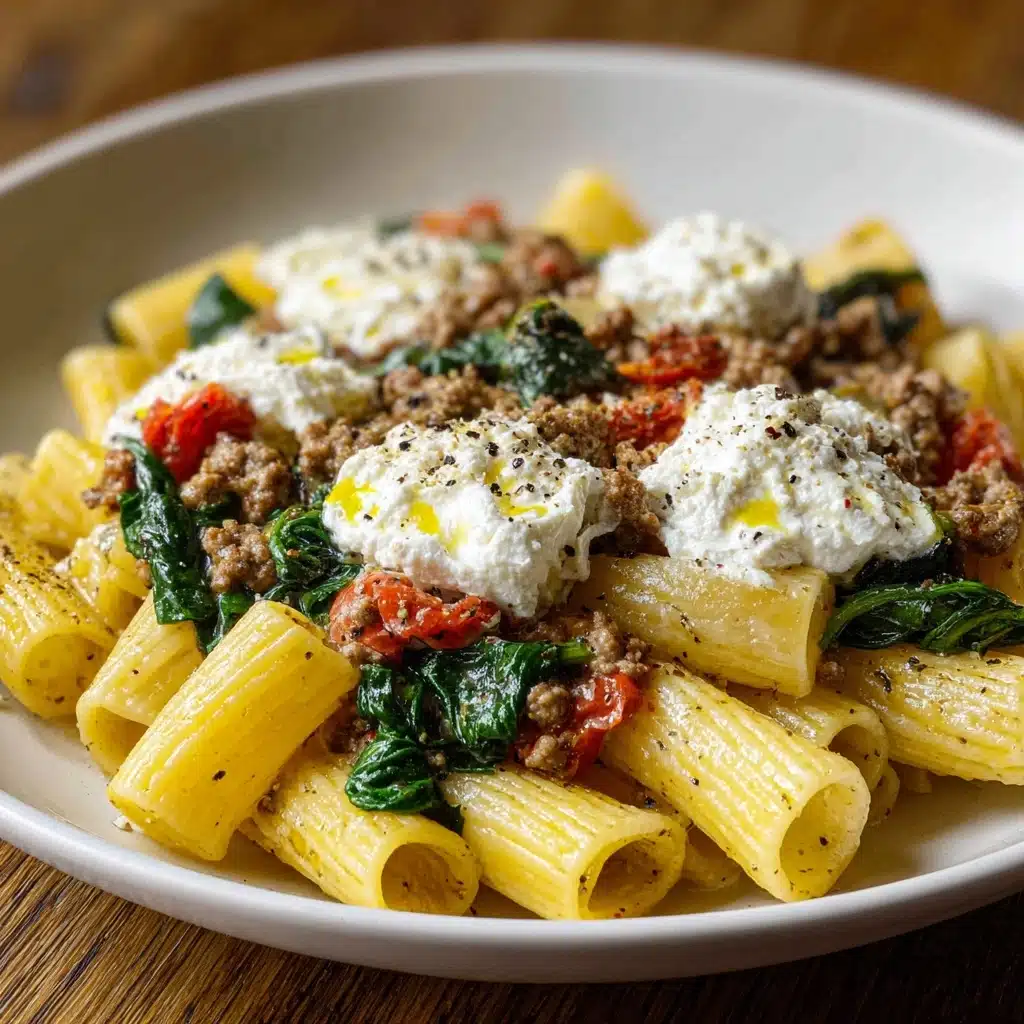 One Pot Lemony Pasta with Sausage, Broccoli Rabe, and Burrata: An Amazing Ultimate Recipe