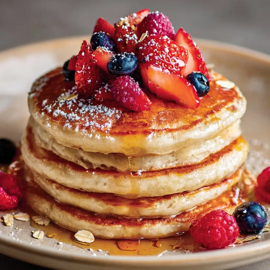 Easy 3-Ingredient Flourless Oat Pancakes Recipe - Recipe Image
