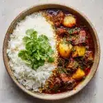 Persian Inspired Herb and Beef Stew with Rice: An Incredible Ultimate Recipe