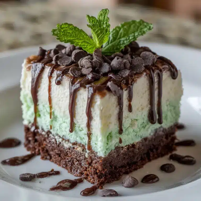 Mint Chocolate Poke Cake Recipe