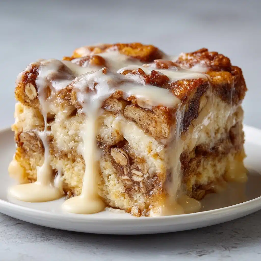 High-Protein Cinnamon Roll Baked Oatmeal Recipe