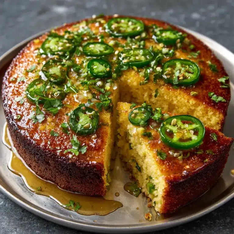 Jalapeño Cornbread with Tangy Lime Honey Glaze Recipe