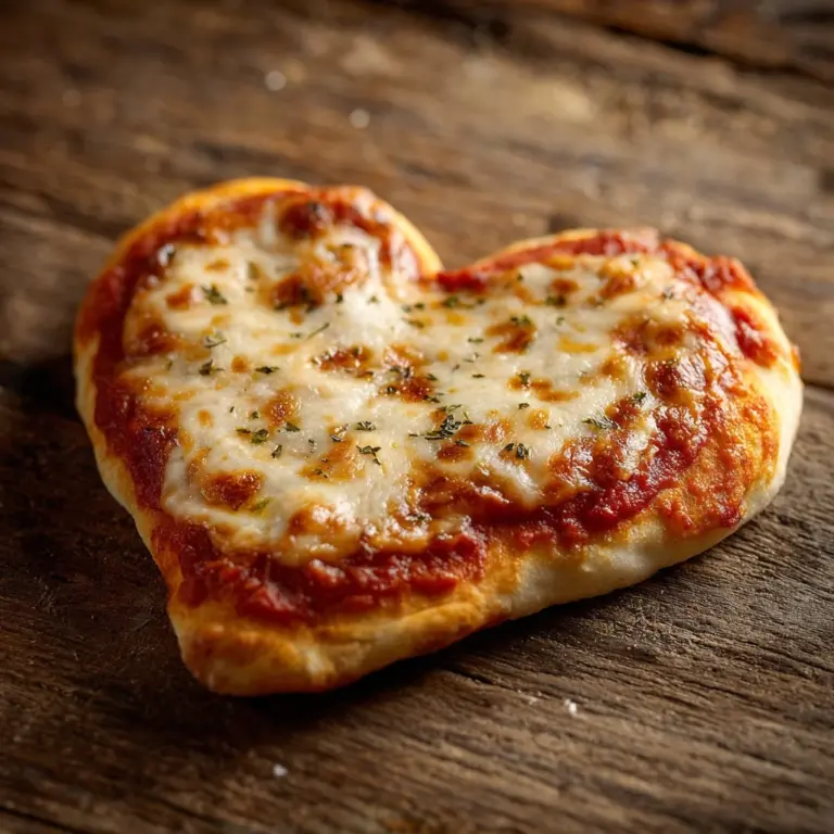 Mini Heart-Shaped Pizzas Recipe