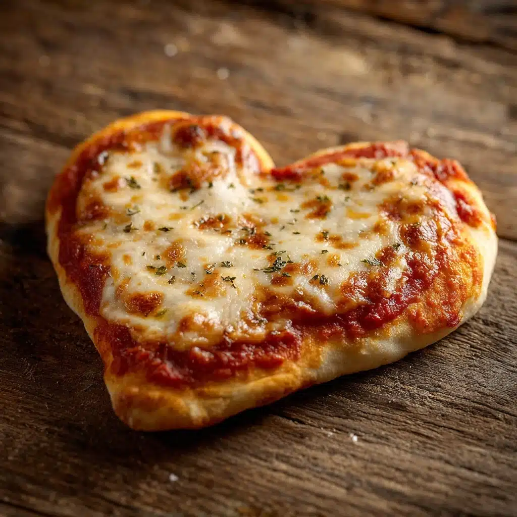 Mini Heart-Shaped Pizzas Recipe
