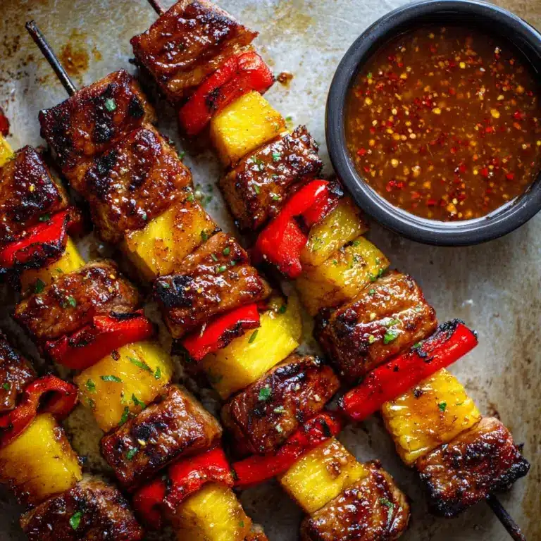 BBQ Pineapple Chicken Kabobs Recipe