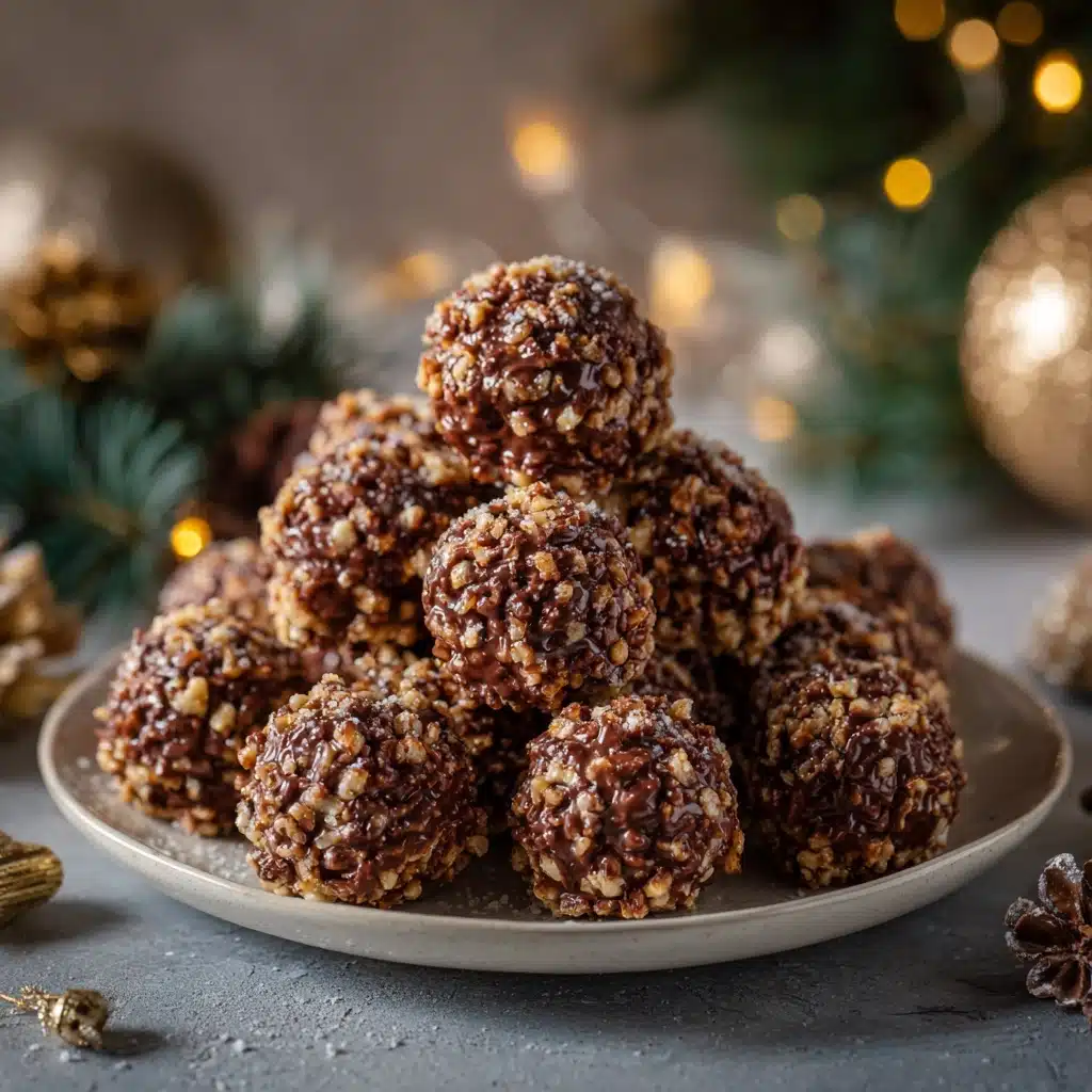 Christmas Chocolate Rice Krispie Balls Recipe