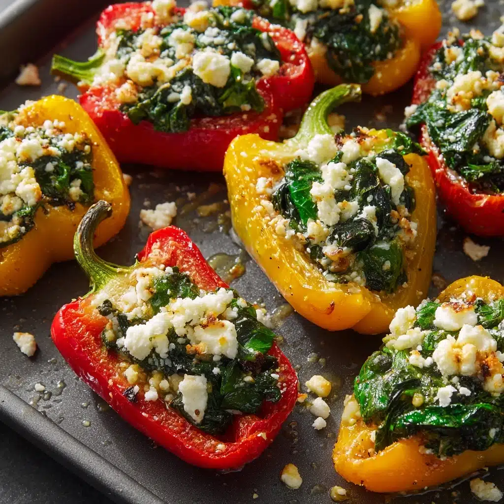 Spinach and Feta Stuffed Mini Peppers Recipe