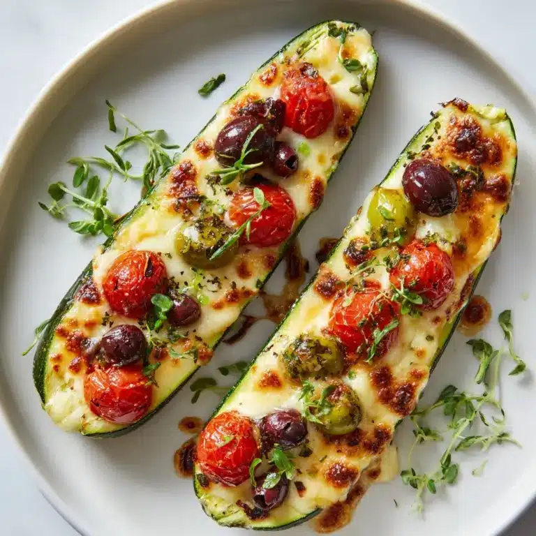 Mediterranean Stuffed Zucchini Recipe