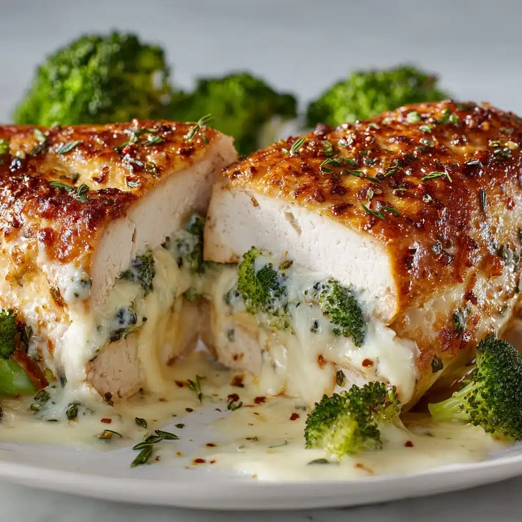Broccoli Cheddar Stuffed Chicken Recipe - Recipe Image