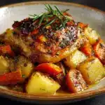 Roasted Chicken with Herb Vegetables Recipe
