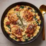 Tuscan Chicken Meatball Orzo Recipe