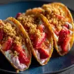 Strawberry Crunch Cheesecake Tacos Recipe