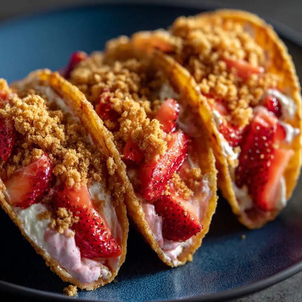 Strawberry Crunch Cheesecake Tacos Recipe