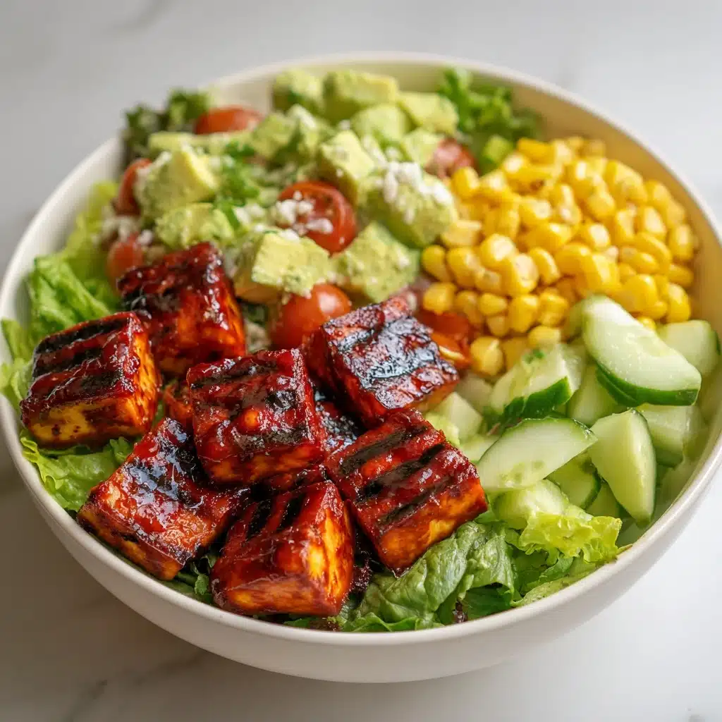 BBQ Chicken Skewer Salad Recipe - Recipe Image