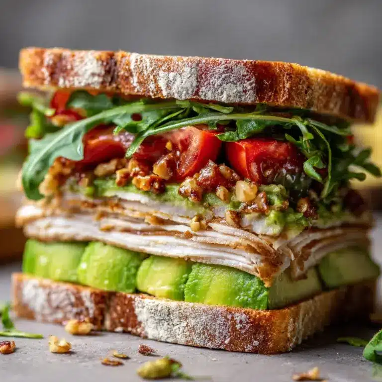 Honey Mustard Turkey Avocado Sandwich Recipe