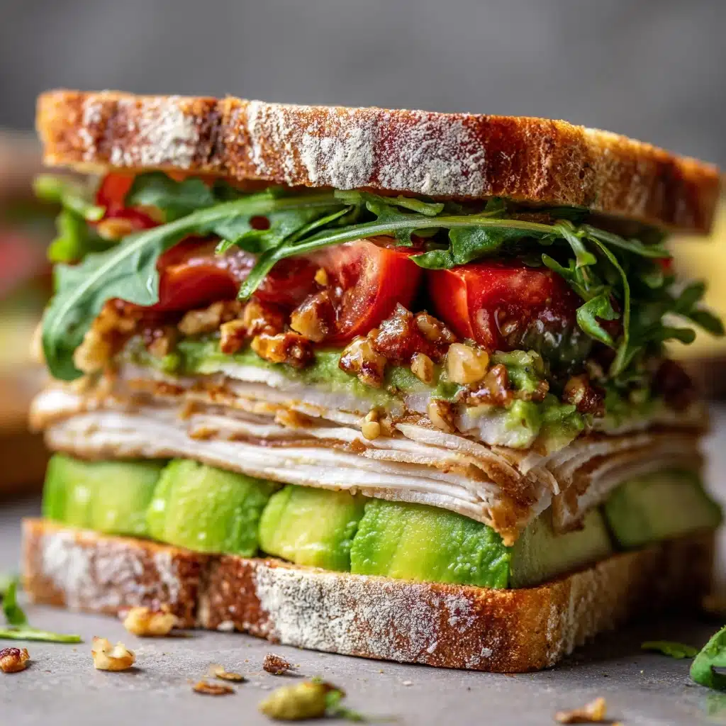 Honey Mustard Turkey Avocado Sandwich Recipe - Recipe Image