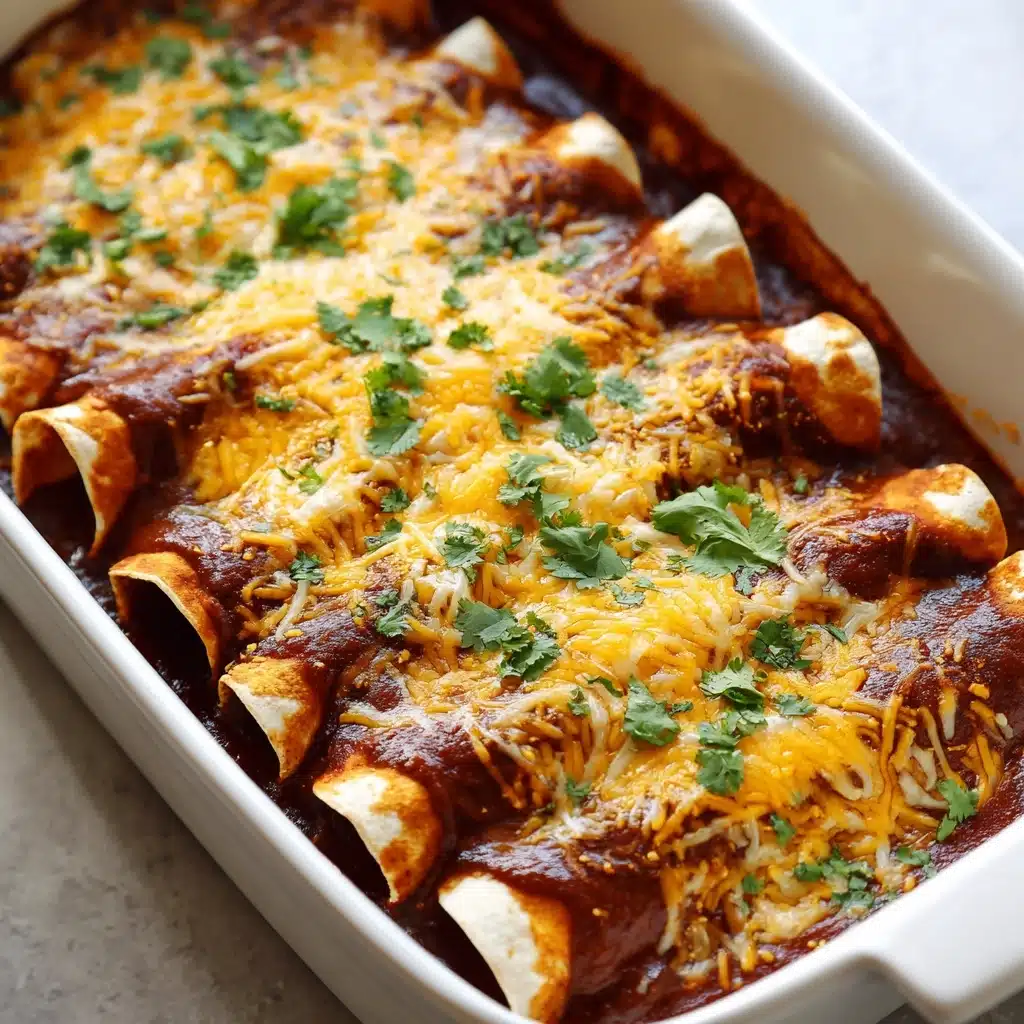 Chicken Enchiladas with Homemade Red Enchilada Sauce Recipe - Recipe Image