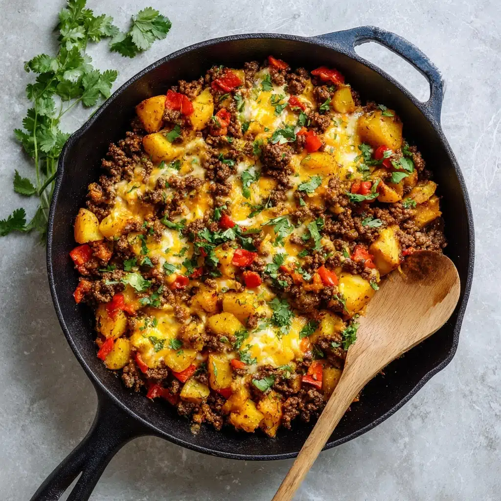 Mexican Ground Beef and Potato Skillet Recipe